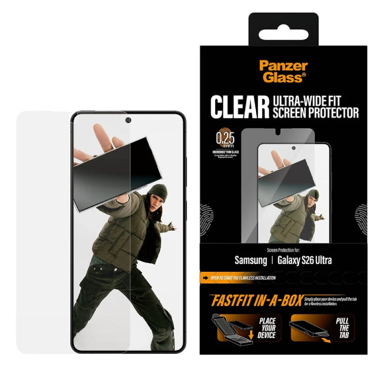 PanzerGlass Screen Protector for Samsung Galaxy S26 Ultra - Clear
