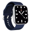 Swiss Military Alps 4 Blue Silicon Strap - Silver Frame / Smart Watch Smart Watches
