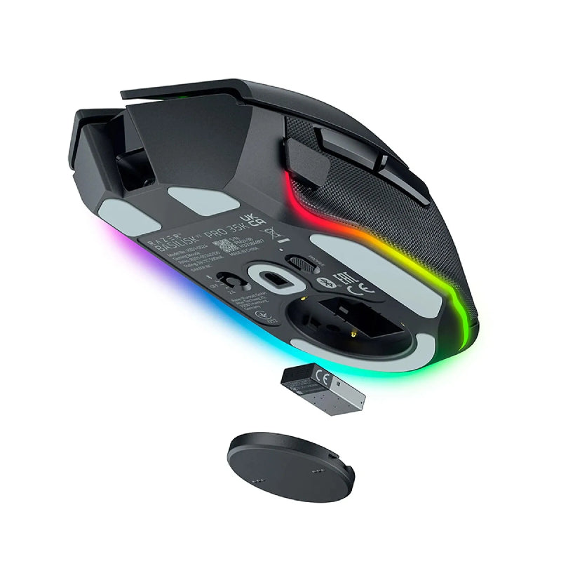 Razer Basilisk V3 Pro Fully Customizable Ergonomic Gaming Mouse - Wireless / Razer Chroma RGB / 35K DPI  / Black