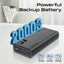 PROMATE Bolt-20PD Compact Smart Charging Power Bank - 20W / USB-C / USB-A / Black
