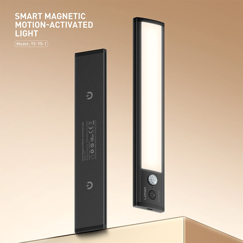 LDNIO Y5 Smart Magnetic Cabinet Sensor Light - 1500mAh / 3W / USB-C / Light Grey
