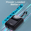 PROMATE PowerPod-10 Ultra Compact Power Bank with Built-In USB-C Cable - 35W / USB-C / USB-A / Black