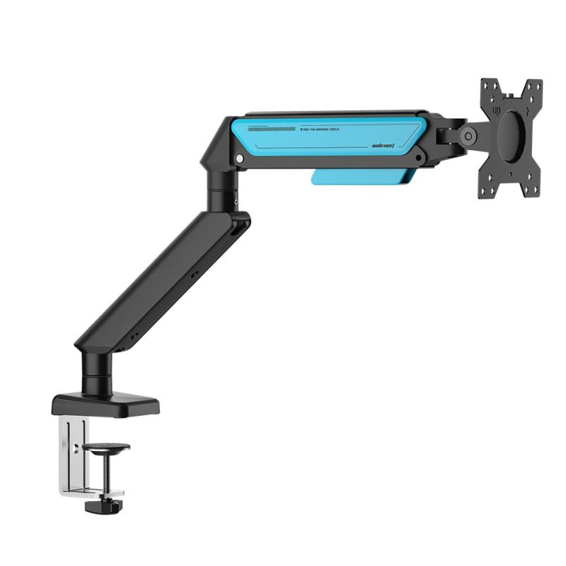 AndaSeat Stealth II A6D Ergonomic Single Monitor Arm - 17"-32" Inch / Black/Blue