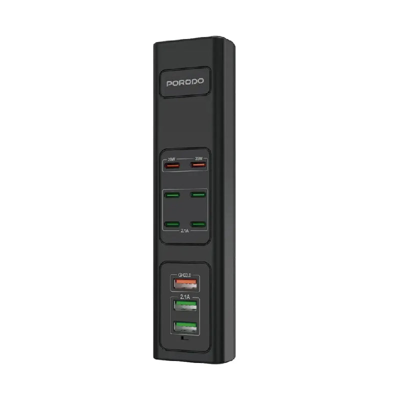 Porodo Multi-Port USB Charging HUB 85W - Black