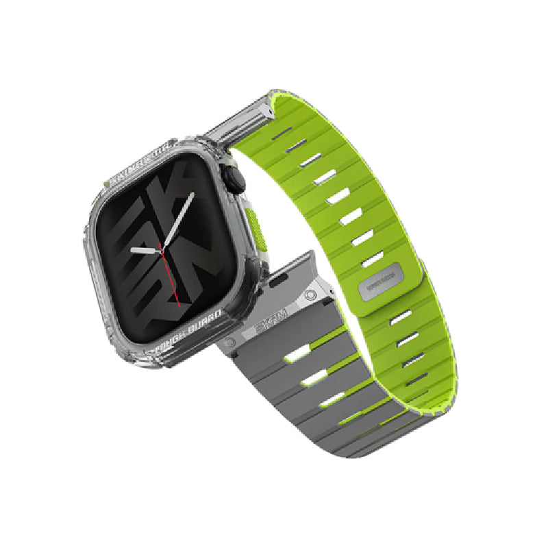 SKINARMA Gemini Magnetic Watch Strap with Atom Case - Apple Watch 46 mm / Lime Green Accessories > Smart Watches >
