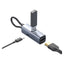 Powerology Aluminum Mini USB-C Hub - 4K HDMI / USB 3.0 / USB-C