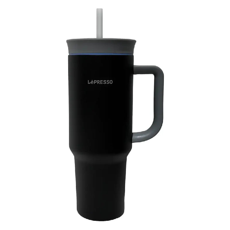 LePresso QuirkSip Insulated Tumbler with Double Wall Vacuum - Black