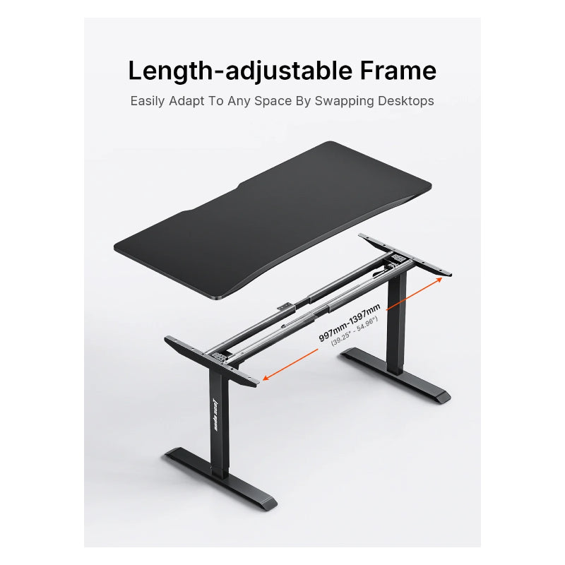 AndaSeat Xtreme Series Ergonomic Gaming Desk - Black