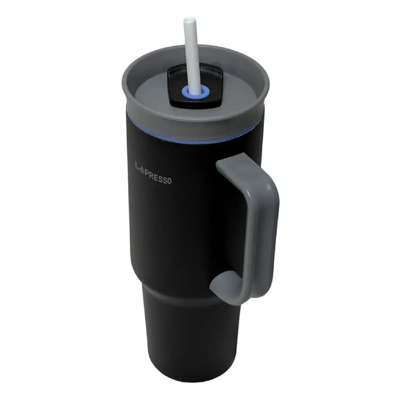 LePresso QuirkSip Insulated Tumbler with Double Wall Vacuum - Black