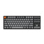 Keychron K8 Max QMK/TKL RGB Wireless Mechanical Gaming Keyboard With Super Red Switch - Arabic Layout / Black