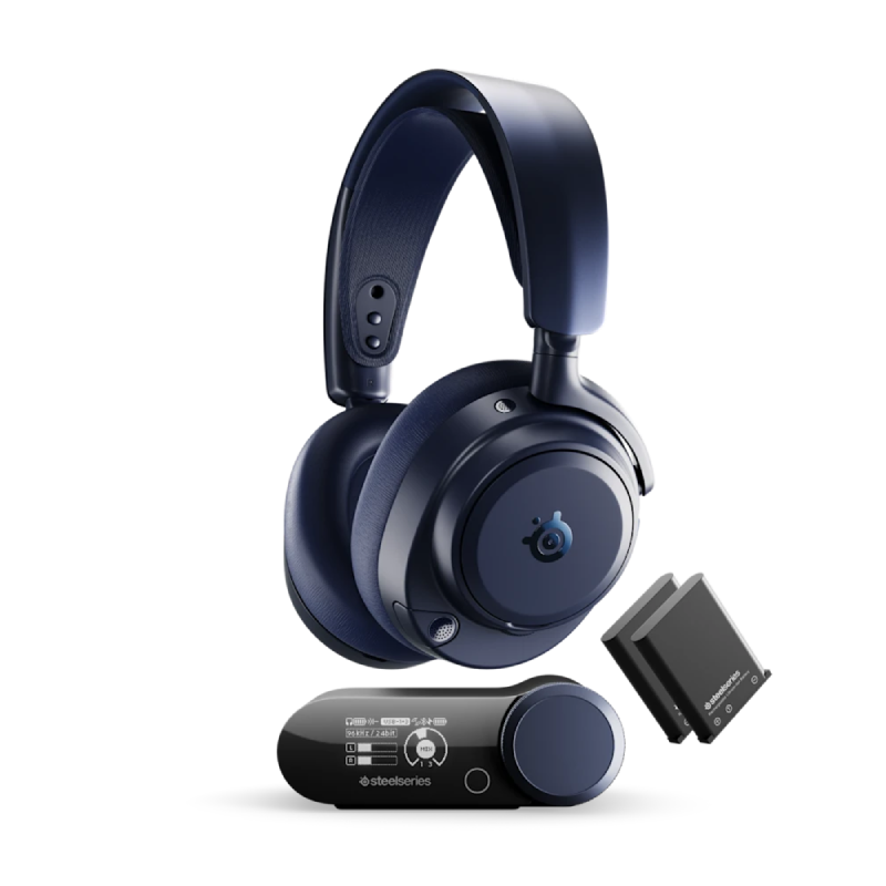 SteelSeries Arctis Nova Pro Omni ANC Gaming Headphones - On-Ear / Wireless / Blue