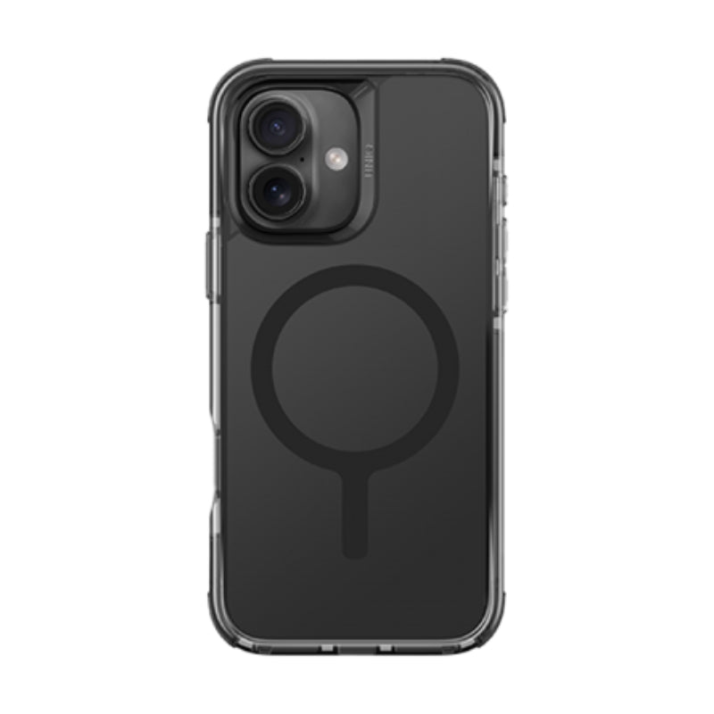 UNIQ Hybrid Combat Magclick Charging Case For Apple iPhone 16 - Carbon Black