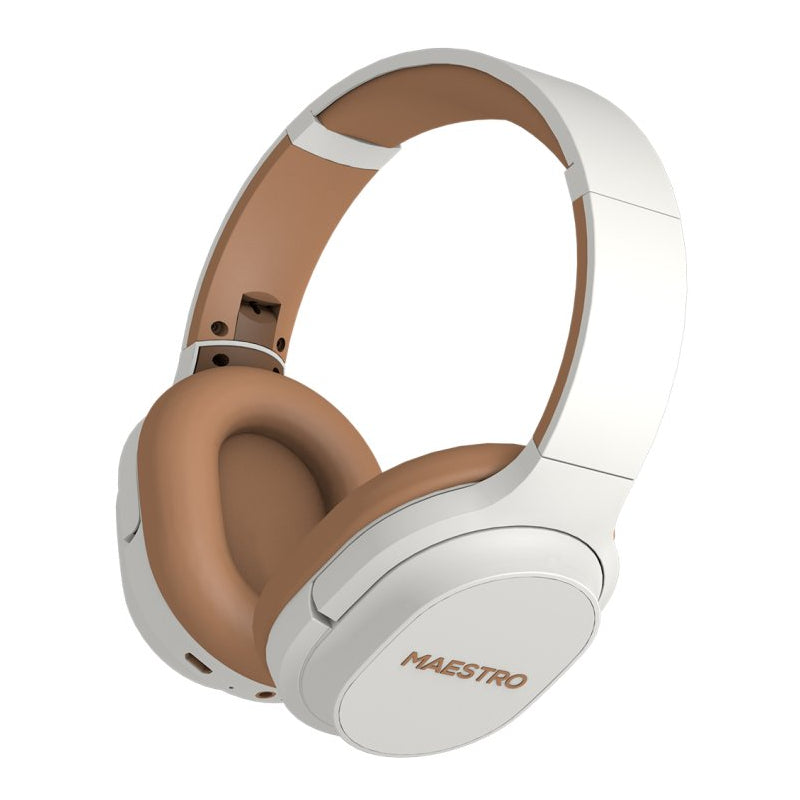 MAESTRO NATIVE Wireless Headphone - Bluetooth / White/Brown