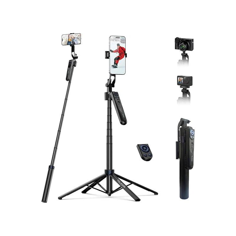 TELESIN Intelligent Auto Tracking Tripod - 1.8 Meter / Black