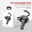 Earldom ES-CC55 Car Charger with Retractable Cable - 75W / Black
