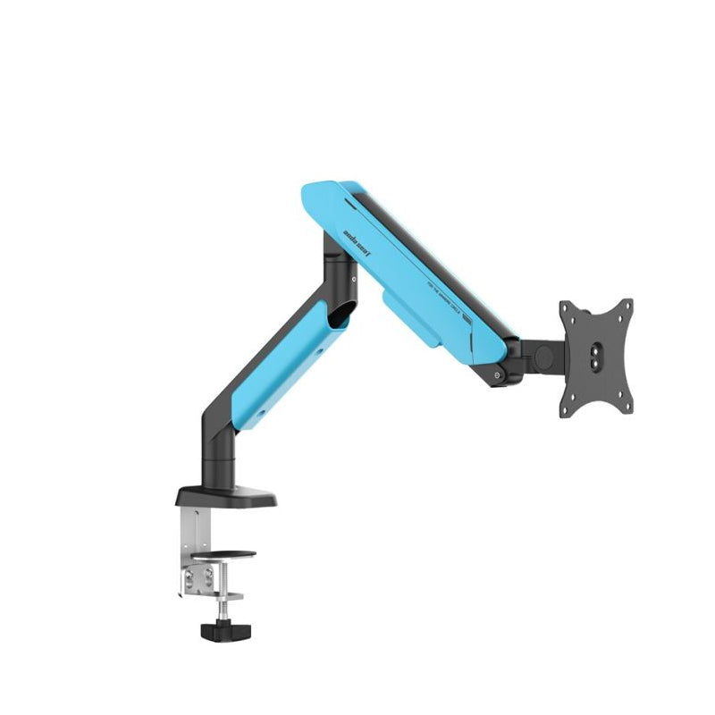 AndaSeat Stealth Pro II A9 Ergonomic Single Monitor Arm - 17"-42" Inch / Black/Blue