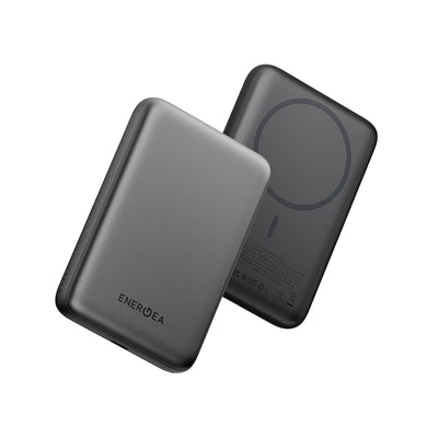 بنك طاقة إنيرجيا ماجباك لوب 10K ماج سيف مع كابل USB-C، 10000 مللي أمبير، USB-C، رمادي معدني