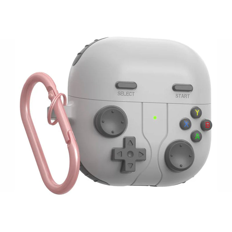 Huawei FreeClip 2 Retro Game Console Style Silicone Earbuds Case - Light Grey
