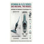 Hyundai 2-in-1 Rechargeable Stick Vacuum - 0.55L