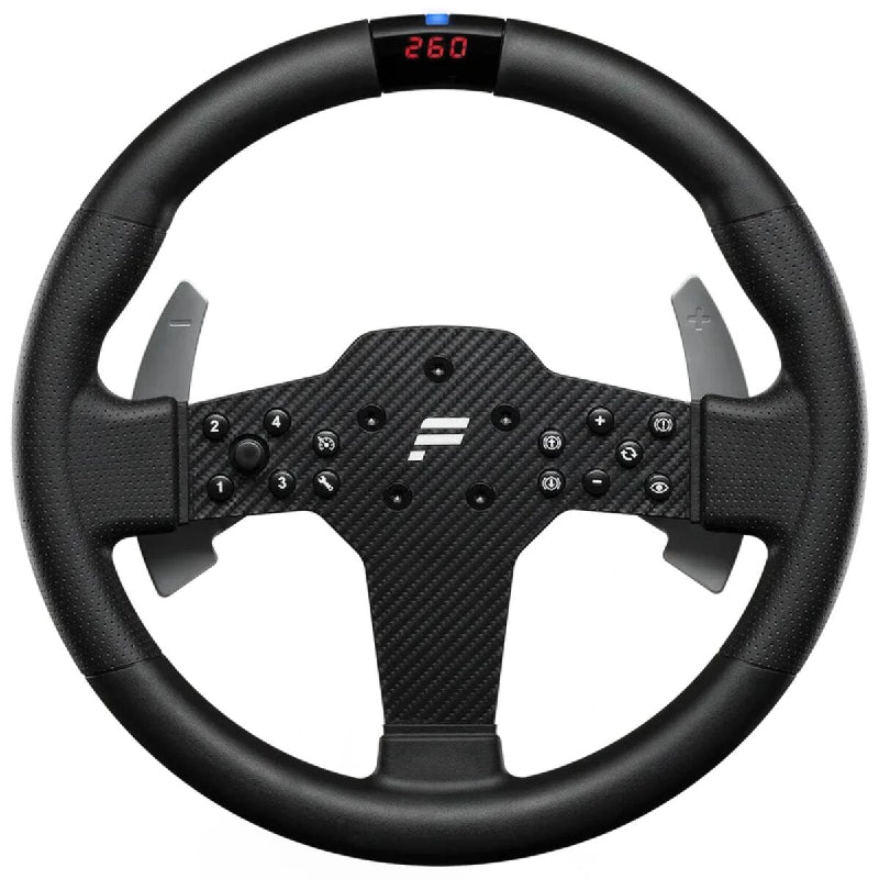Fanatec Sim Racing CSL Steering Wheel P1 V2 (QR2 Lite) with LED Display for PC & PlayStation