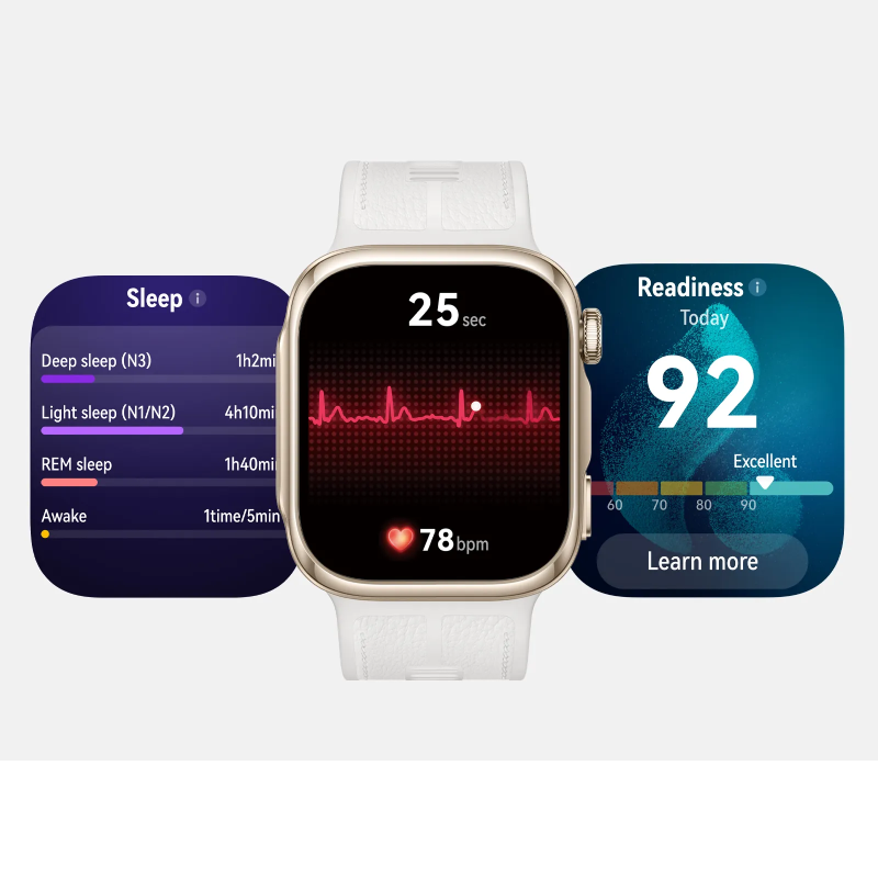 Huawei D3 Riva-B19 Smart Watch - 1.92" AMOLED / Bluetooth / Mocha Gold