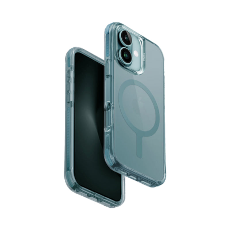 UNIQ Hybrid Combat Magclick Charging Case For Apple iPhone 16 - Teal Green