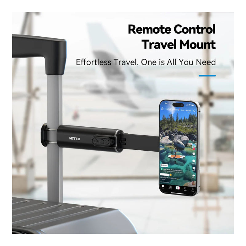 TELESIN Magnetic Travel Phone Holder - Black