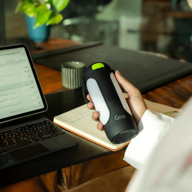 GOUI Trio Speaker with Power Bank & Foldable Light - Bluetooth / 8000mAh / Black