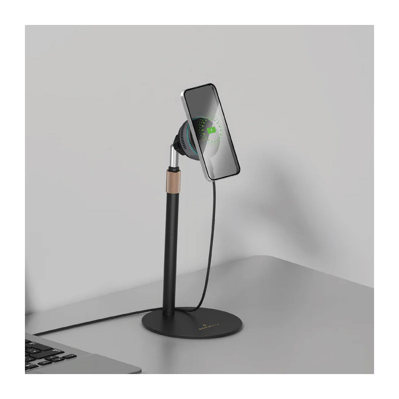 Smartix Airduo Qi2 Car & Desktop Wireless Charging Holder - Black