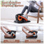 Black Bull Under Desk Elliptical Exercise Machine Ellipse Leg Exerciser with Remote - Black