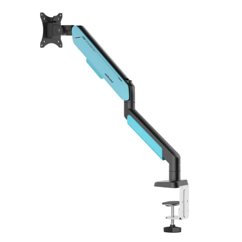 AndaSeat Stealth Pro II A9 Ergonomic Single Monitor Arm - 17"-42" Inch / Black/Blue
