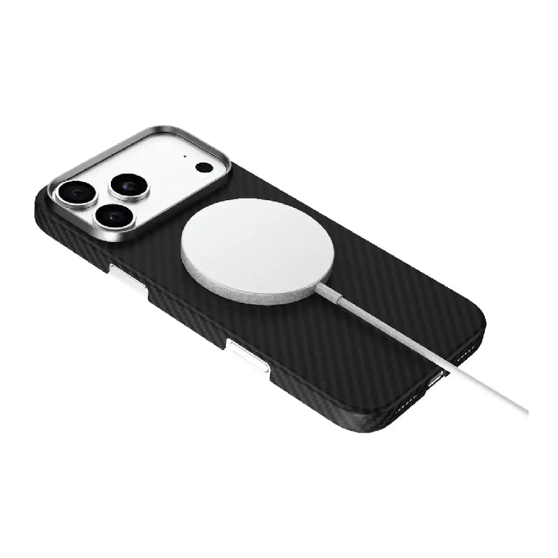 Levelo Sergei 1500D Aramid Fiber Case For Apple iPhone 17 Pro - Black Accessories > Mobiles & Tablets > Mobiles >