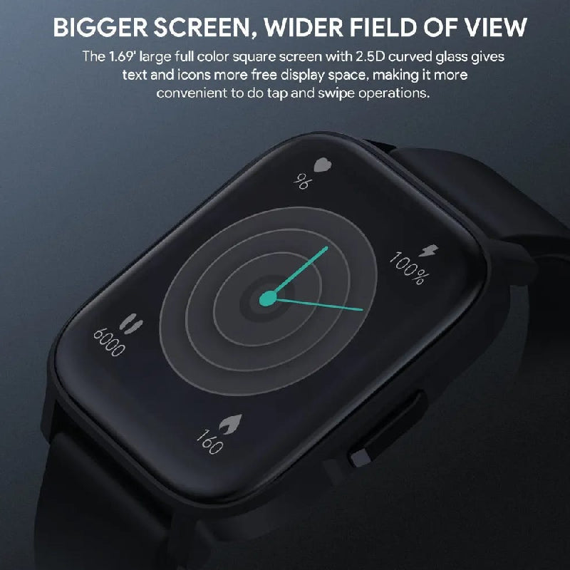 AUKEY SW 1S Smart Watch 1.69’’ / Bluetooth / Jet Black Smart Watches