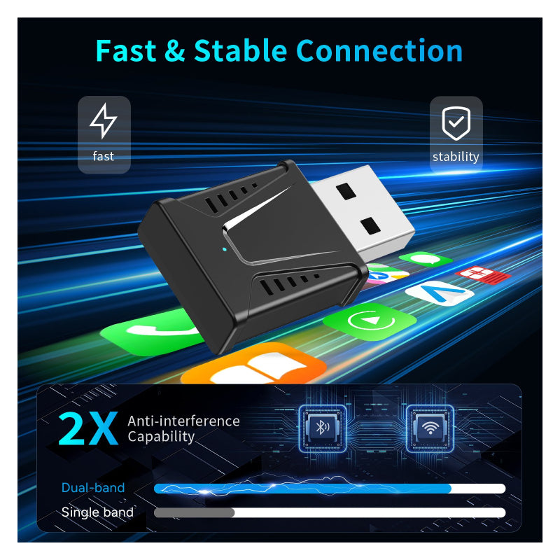 CarPlay 2-in-1 Wired To Wireless Adapter
