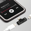 PROMATE iHinge-LT 2-in-1 Audio & Charging Adaptor with Lightning Connector - Black