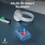 PROMATE PowerPod-10 Ultra Compact Power Bank with Built-In USB-C Cable - 35W / USB-C / USB-A / Blue