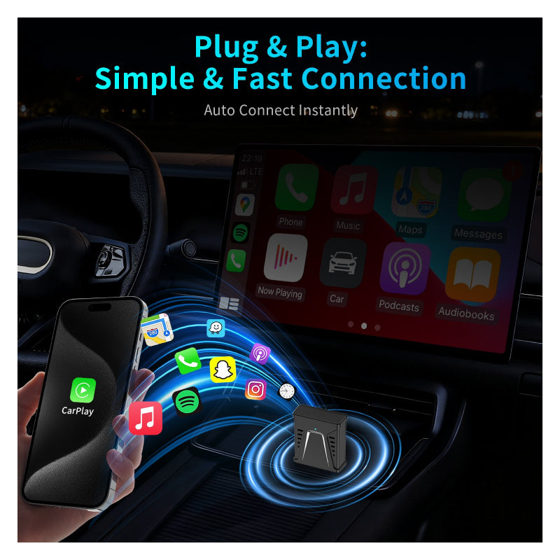 CarPlay 2-in-1 Wired To Wireless Adapter