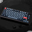 Keychron V1 Max QMK/VIA RGB Wireless Mechanical Gaming Keyboard With Gateron Jupiter Red Switch - Arabic Layout / Black