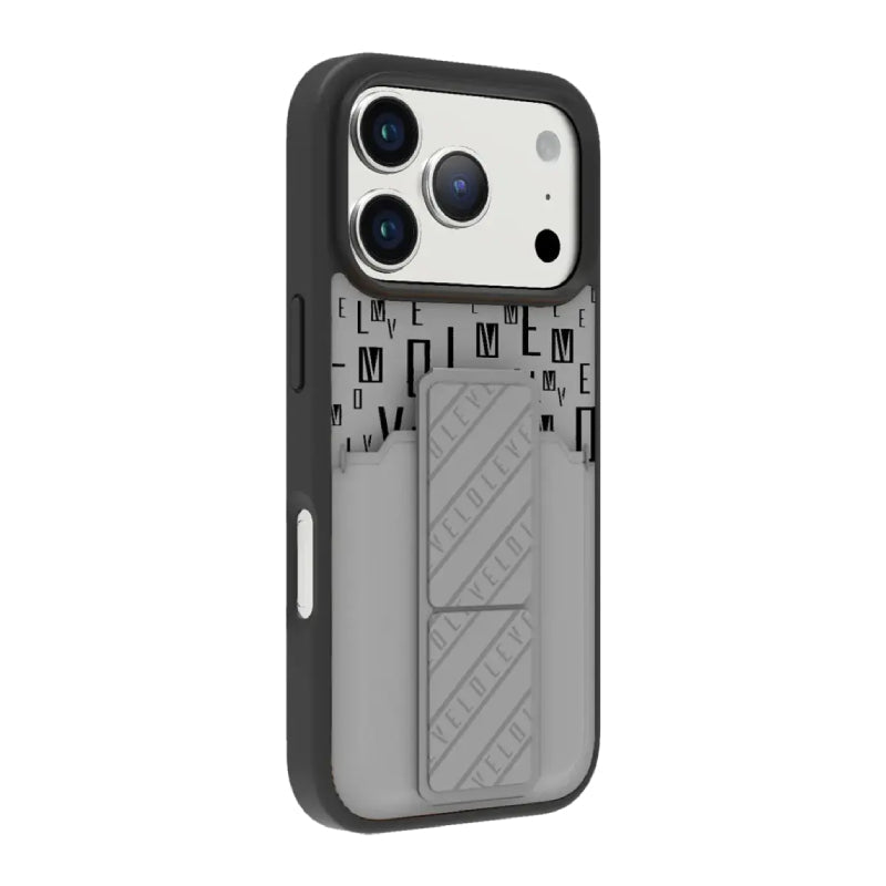 Levelo Morphix Gripstand Case With Cardholder For Apple iPhone 17 Pro - Cloud Grey Accessories > Mobiles & Tablets >