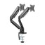 Twisted Minds Dual Monitor Aluminum Slim Mechanical Spring USB Monitor Arm - 17"-32" Inch / Matte Black