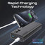 PROMATE Bolt-20PD Compact Smart Charging Power Bank - 20W / USB-C / USB-A / Black