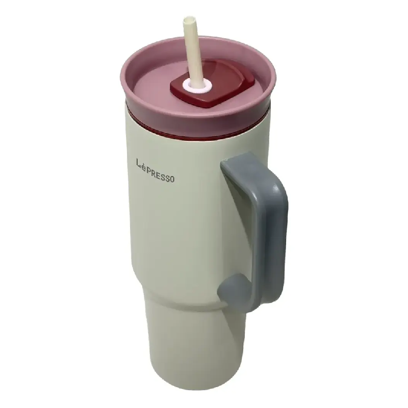 LePresso QuirkSip Insulated Tumbler with Double Wall Vacuum - Beige