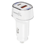 Porodo Blue Dual Port Car Charger - 52.5W/ White