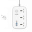 LDNIO SC6 Power Strip Extension Cord Power Socket - 3 Way / USB-C / USB-A / White