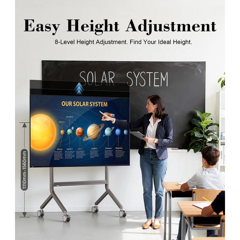NORTH BAYOU P100 Height Adjustable Large Screen Stand - 65” – 90” Screens