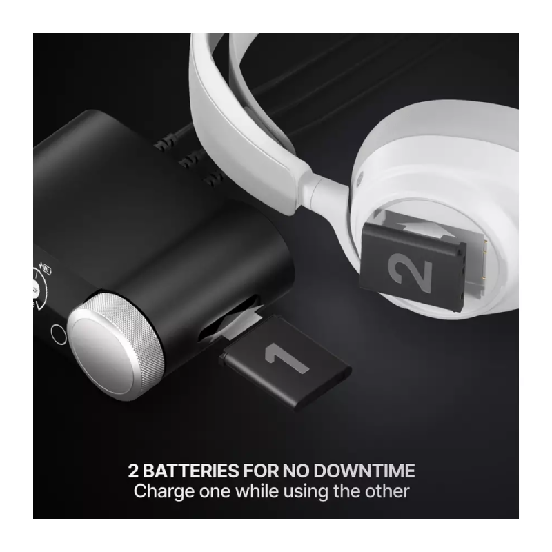 SteelSeries Arctis Nova Pro Omni ANC Gaming Headphones - On-Ear / Wireless / White