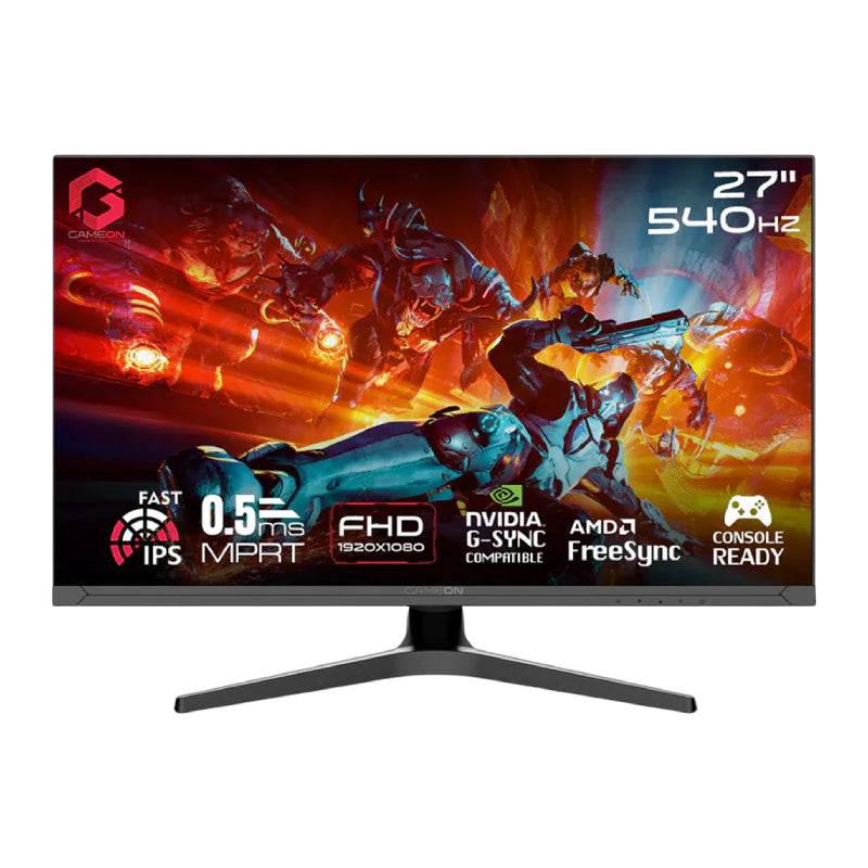 GAMEON GOTX27FHD540IPS Titan Pro X Series Gaming Monitor - 27" FHD / 540Hz / 0.5ms / HDMI / DisplayPort / Black