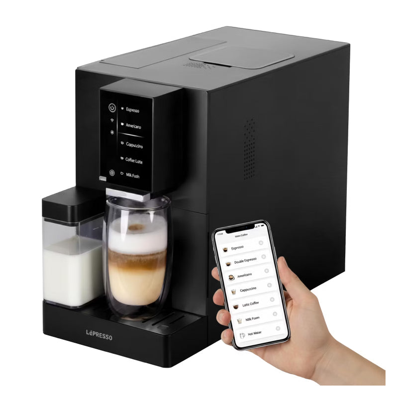 LePresso Brevissimo Automatic Coffee Machine with Mobile App - Black