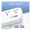 LDNIO SC6 Power Strip Extension Cord Power Socket - 3 Way / USB-C / USB-A / White