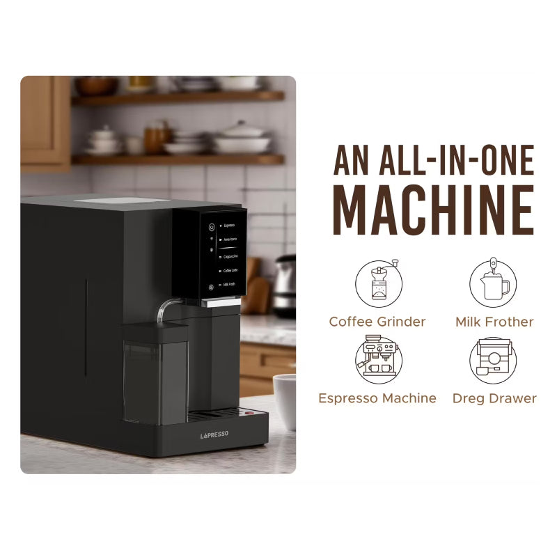 LePresso Brevissimo Automatic Coffee Machine with Mobile App - Black